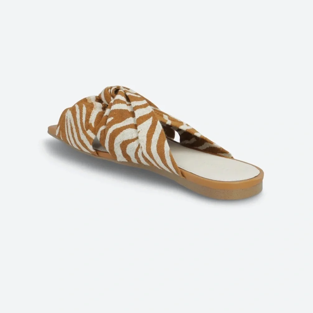 SANCTUARY Flamingo‎ Knotted Leather Slide